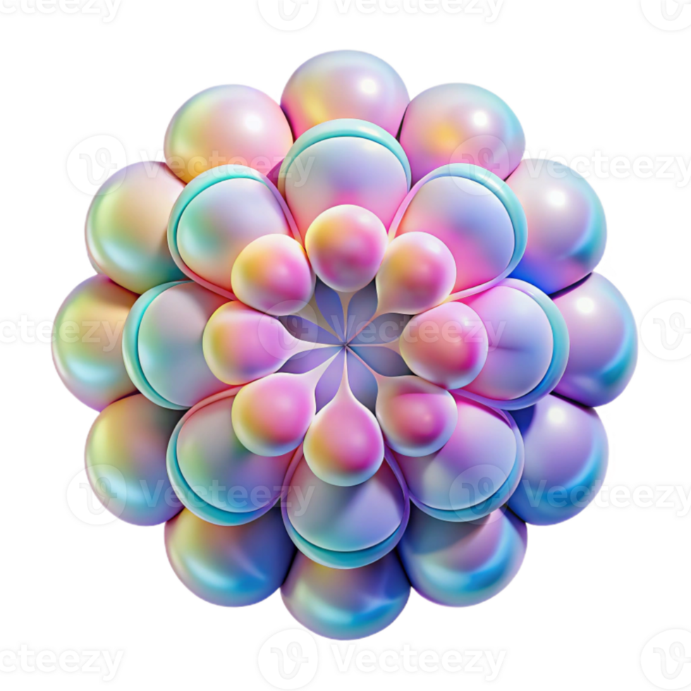 stunning contemporary A kaleidoscope of overlapping, semi-transparent circles in pastel hues, lit by a warm, diffused light, in an Impressionist style authentic png
