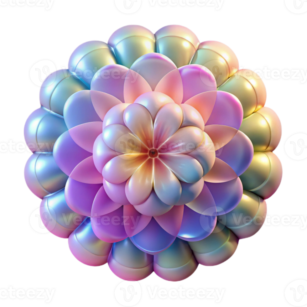 impressive classic A kaleidoscope of overlapping, semi-transparent circles in pastel hues, lit by a warm, diffused light, in an Impressionist style 4K png