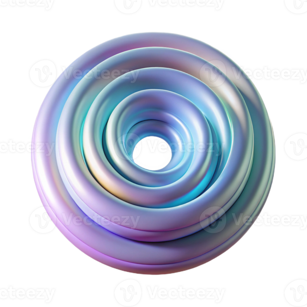 impressive modern A series of concentric circles radiating outwards, composed of textured, iridescent brushstrokes, lit by a soft, ambient light, in a minimalist style detailed png