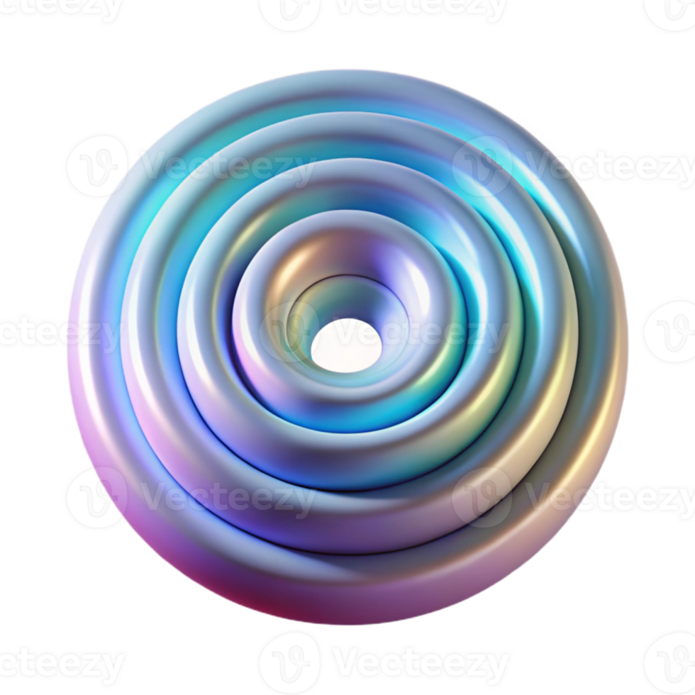 serene traditional A series of concentric circles radiating outwards, composed of textured, iridescent brushstrokes, lit by a soft, ambient light, in a minimalist style high quality png