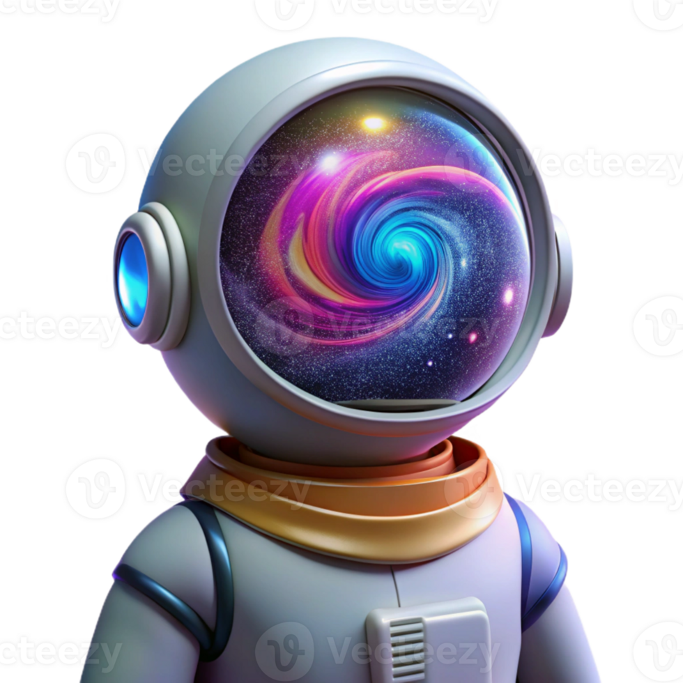 beautiful creative A lone astronaut gazing at a swirling nebula from a transparent visor, vibrant cosmic colors, dramatic backlighting, space opera style authentic png