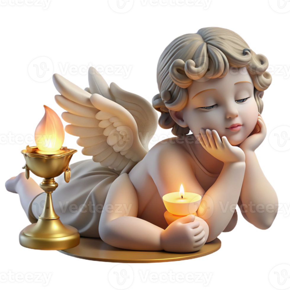 beautiful traditional A delicate, winged Psyche gazing at a sleeping Eros, lit by the soft glow of a single oil lamp. Romantic, Renaissance style premium png