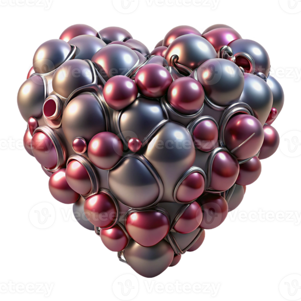 stunning minimalist A swarm of nanobots forming the shape of a human heart, dynamic lighting, metallic textures, biopunk style high resolution png