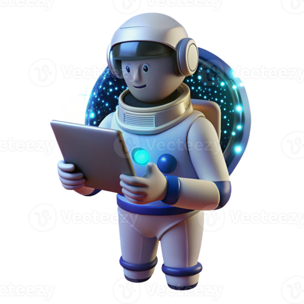 impressive traditional A lone astronaut holding a glowing tablet, surrounded by swirling binary code, dark and ethereal lighting, science fiction style professional png