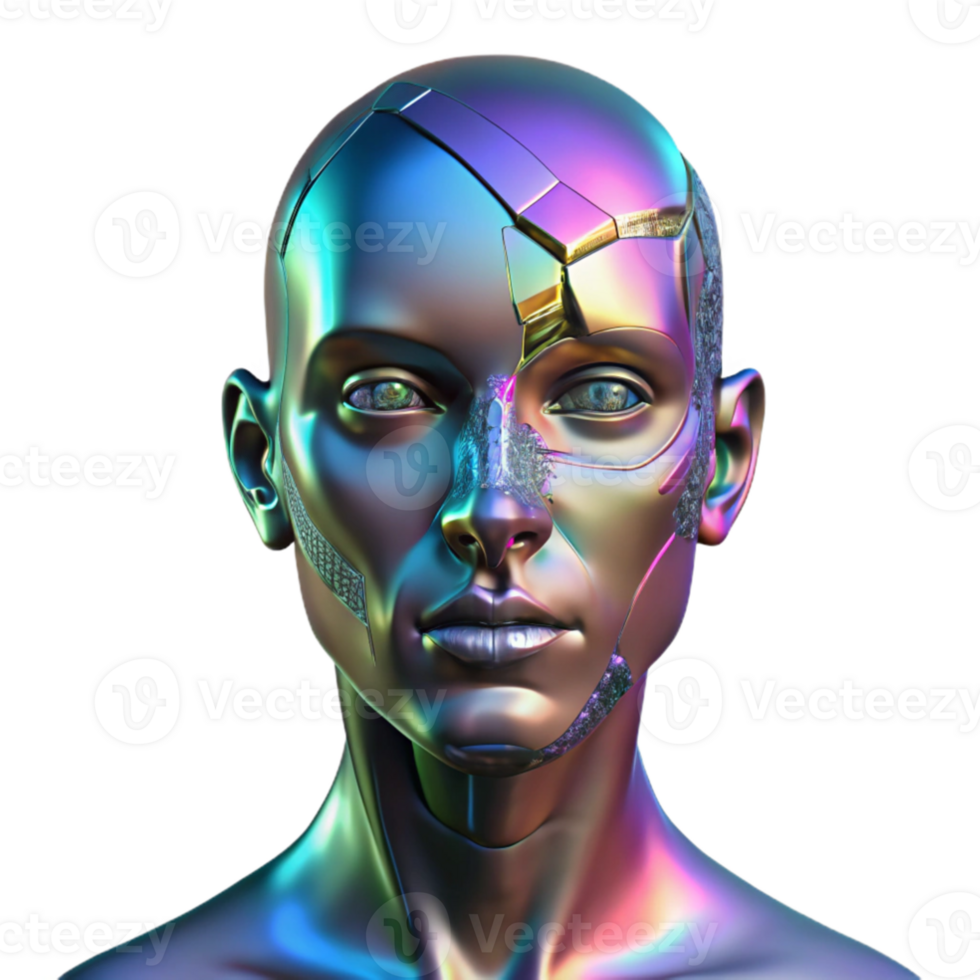 stunning rustic A holographic projection of a human face, fragmented and glitching, dark and mysterious atmosphere, cyberpunk style exclusive png
