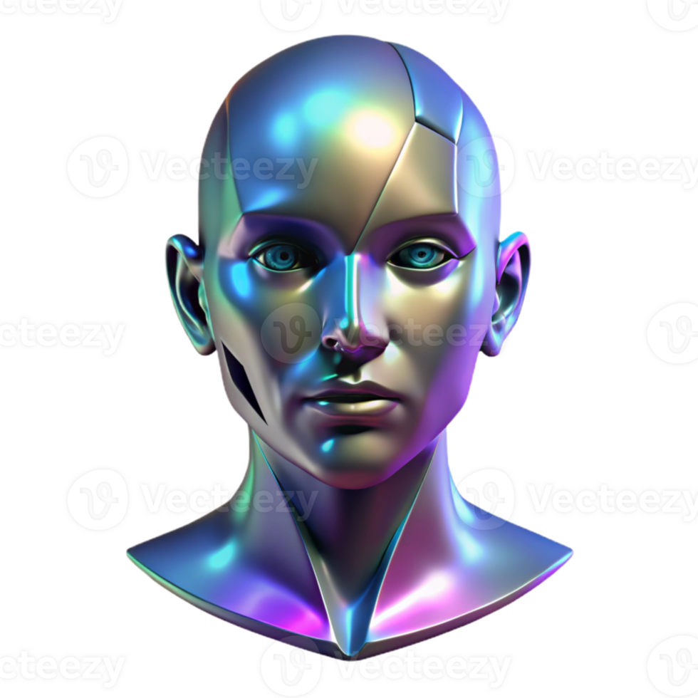magnificent minimalist A holographic projection of a human face, fragmented and glitching, dark and mysterious atmosphere, cyberpunk style professional png