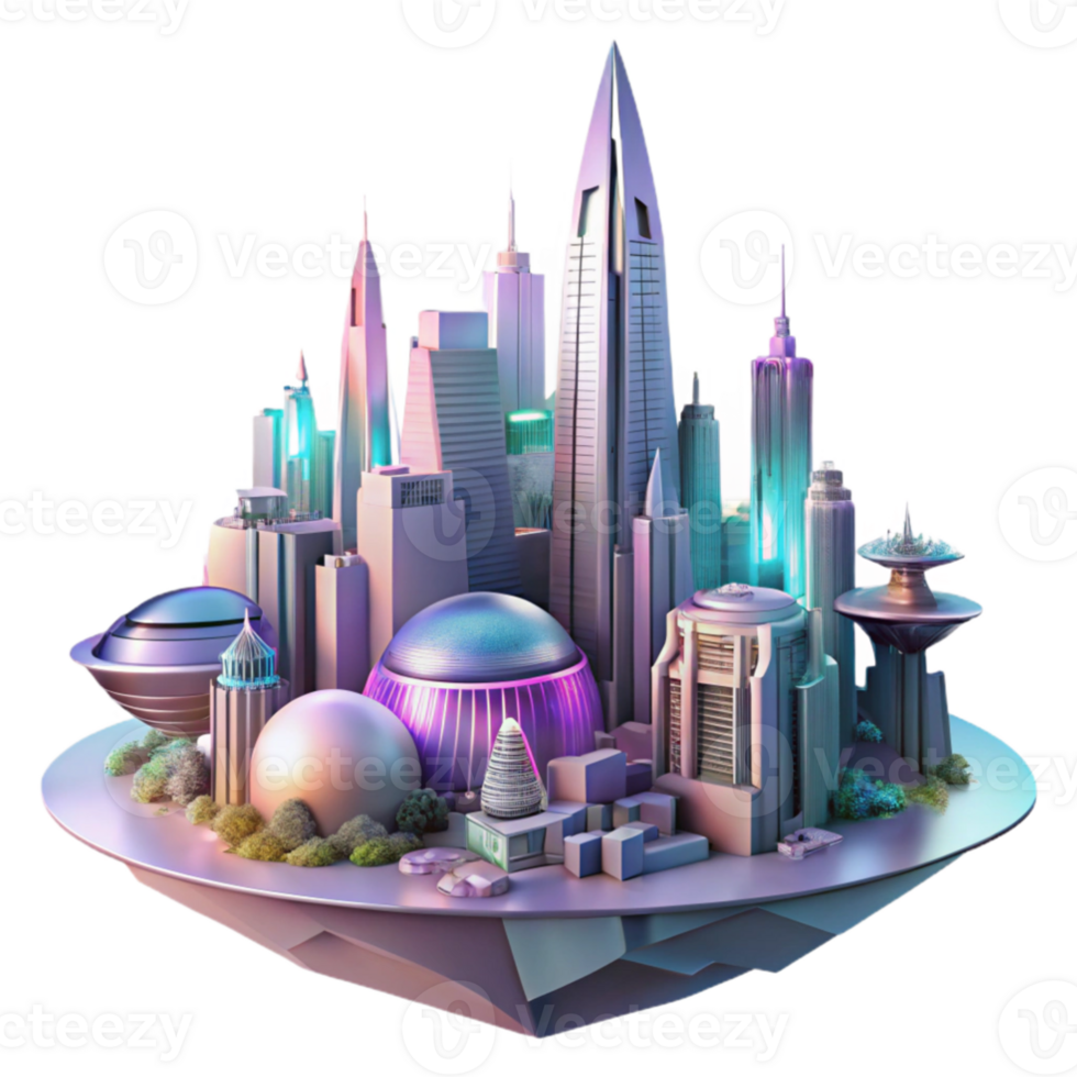 serene minimalist A towering, chrome megacity, Art Deco inspired architecture, with flying vehicles weaving through neon-lit canyons. Volumetric lighting creates a hazy atmosphere.... png