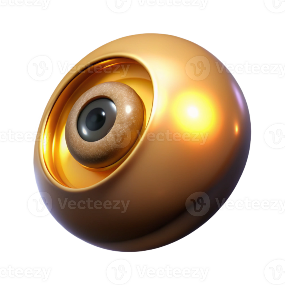 dramatic abstract A single, gigantic eye floating in the void of space, radiating an otherworldly, golden light. Dramatic, volumetric lighting, cosmic horror style high resolution png