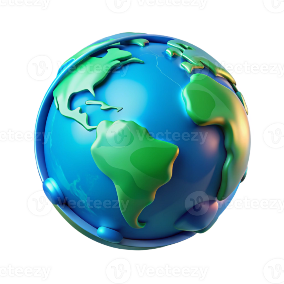 beautiful abstract elegant minimalist A holographic projection of the Earth rotating slowly, detailed continents and oceans visible, futuristic style, cool blue and green hues premium premium png