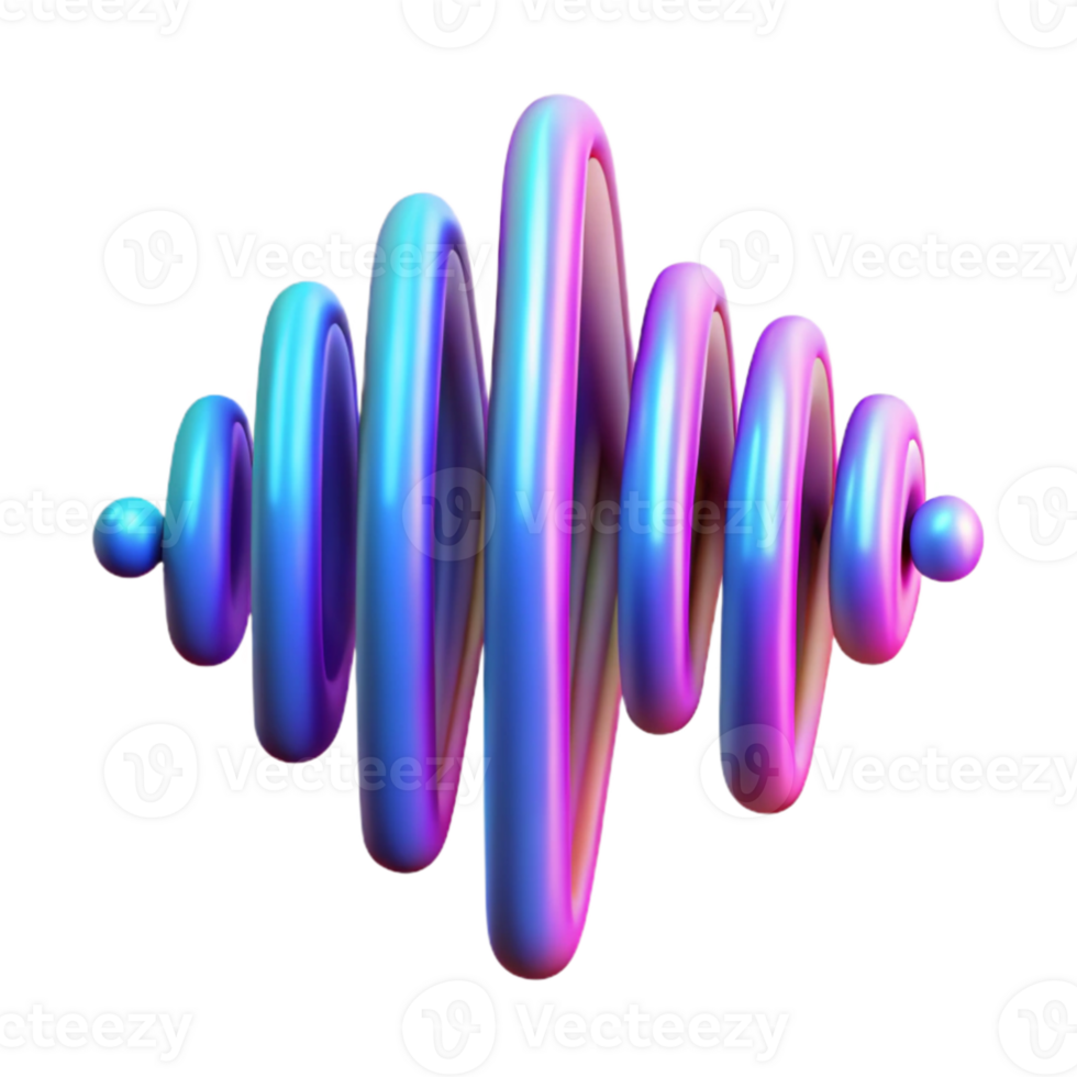 vibrant classic magnificent artistic An abstract representation of sound waves, visualized as pulsating, colorful bands of light, synthwave style, vibrant, neon lighting premium high resolution png