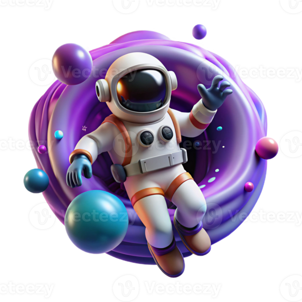 vibrant creative wonderful artistic A lone astronaut floating in the void of space, surrounded by swirling galaxies, vibrant colors, cosmic horror style, dramatic lighting genuine 4K png