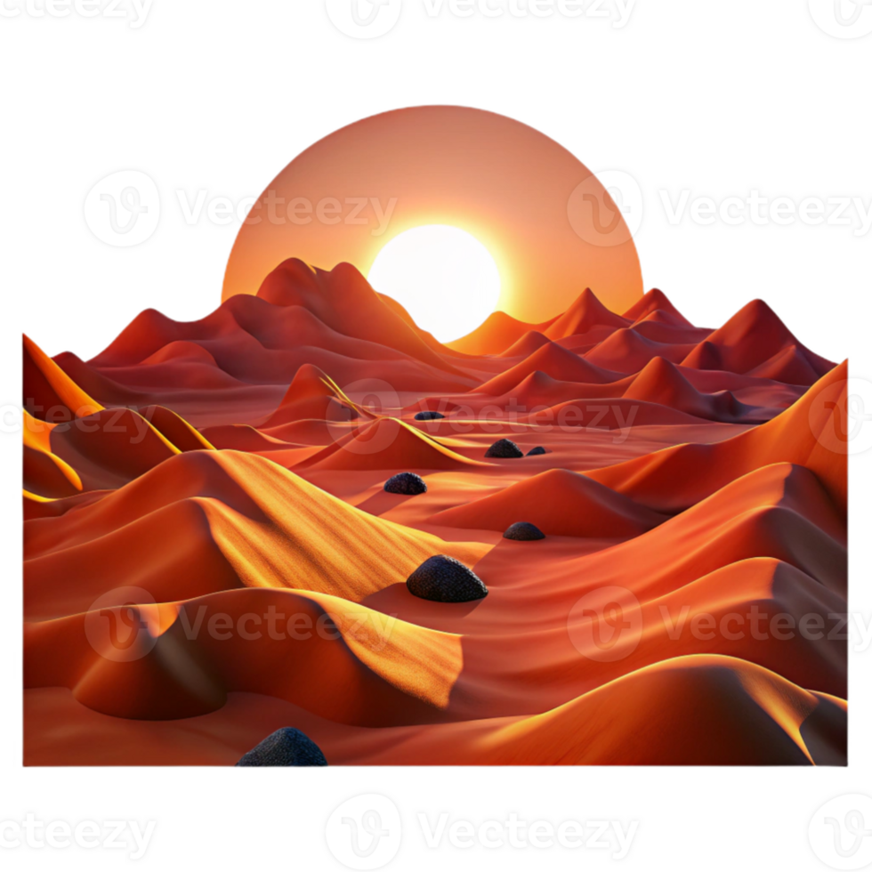 beautiful vintage wonderful vintage A panoramic view of a vast desert landscape at sunset, warm, orange and red hues, dramatic lighting, cinematic style high resolution professional png
