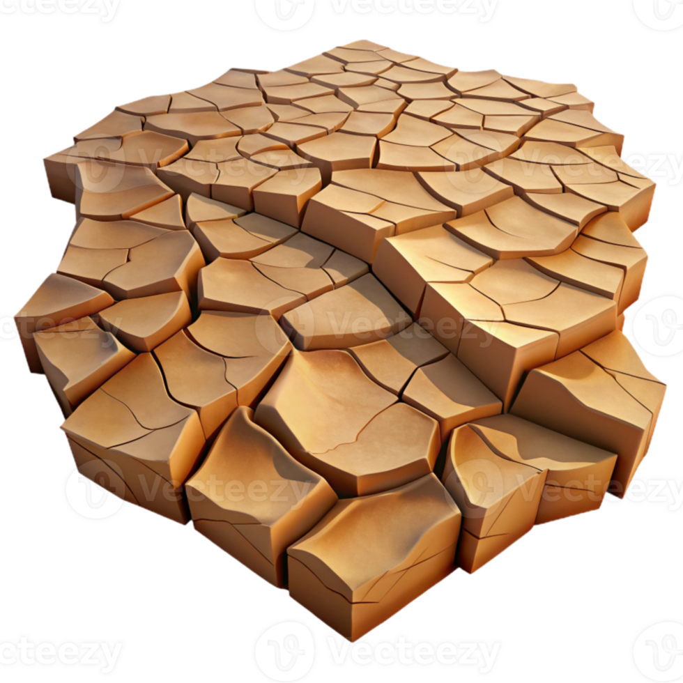 wonderful modern extraordinary traditional A cracked desert floor, intricate patterns, harsh sunlight, aerial view, abstract style high quality professional png