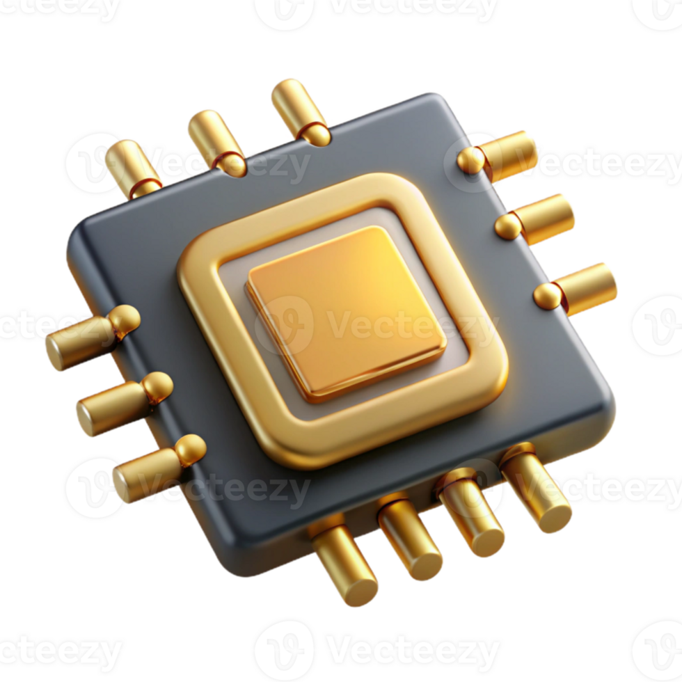 impressive creative magnificent classic A single microchip, magnified 1000x, gold circuits shimmering, darkfield microscopy, scientific visualization detailed high resolution png