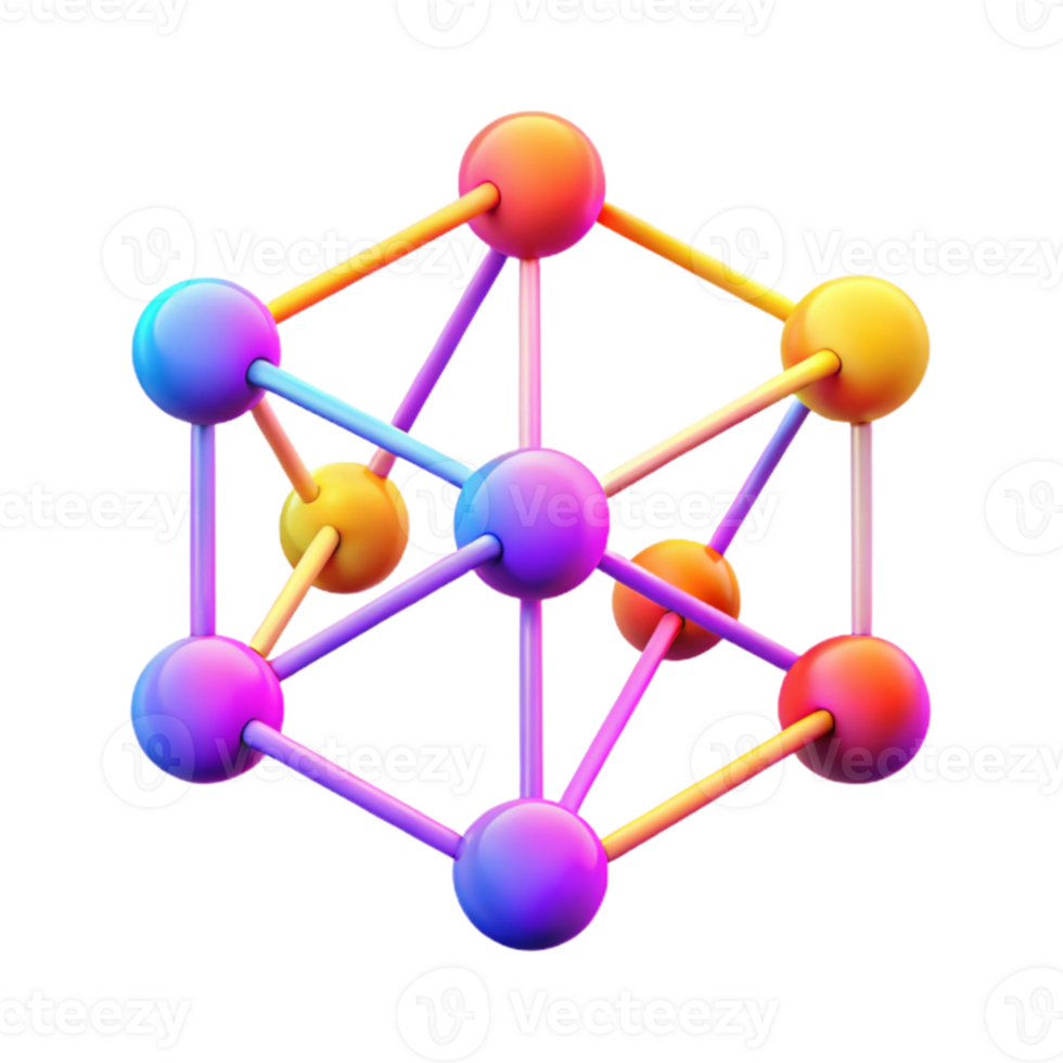 serene contemporary serene rustic A network of interconnected nodes, pulsating with data flow, vibrant neon colors, data visualization style authentic detailed png