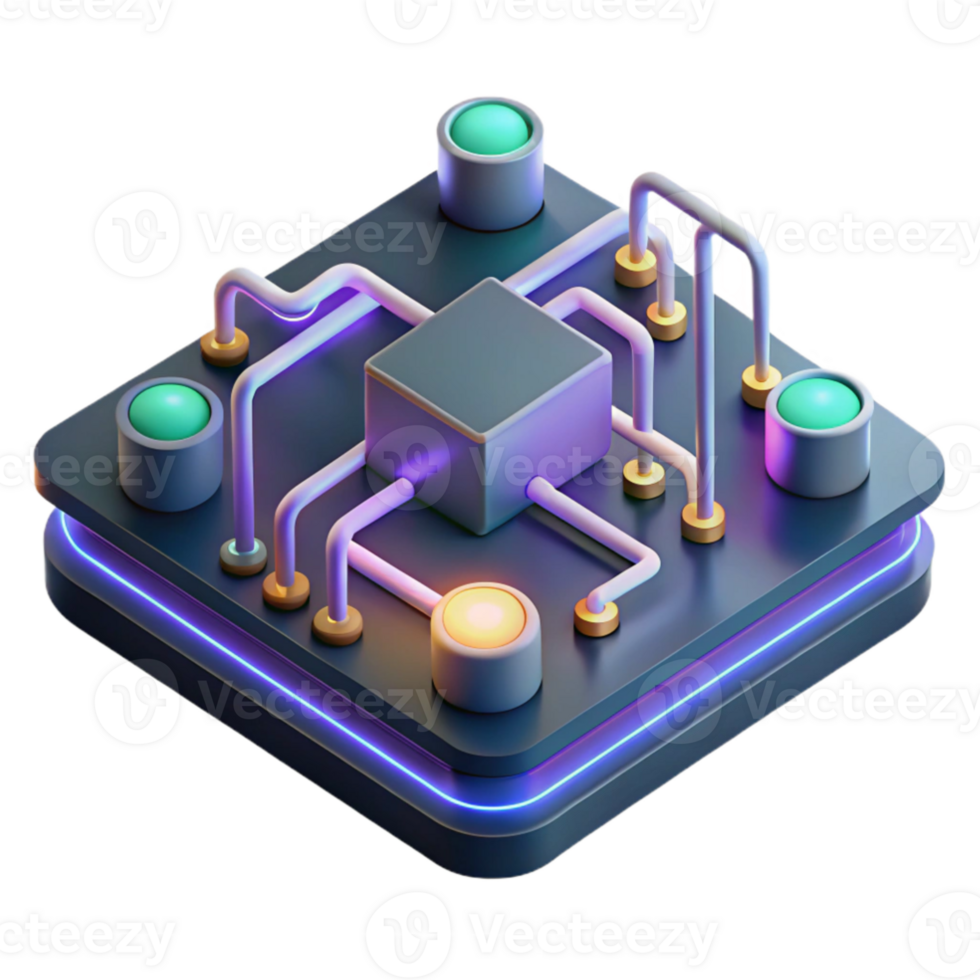 elegant minimalist beautiful artistic A microscopic view of a circuit board, intricate pathways, glowing neon lights, abstract, technological, futuristic high resolution high resolution png