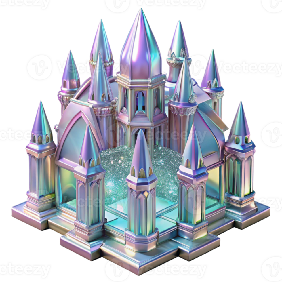 serene contemporary beautiful vintage A crystal palace, intricate latticework, shimmering iridescent surfaces, magical, ethereal, otherworldly genuine high quality png