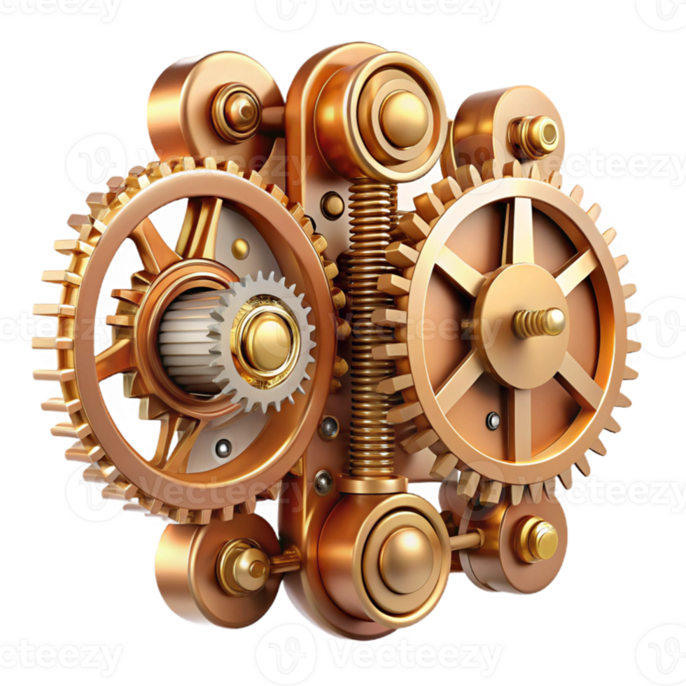 extraordinary rustic impressive traditional An intricate clockwork mechanism, gears and springs, brass and copper tones, steampunk, intricate, mechanical original 4K png
