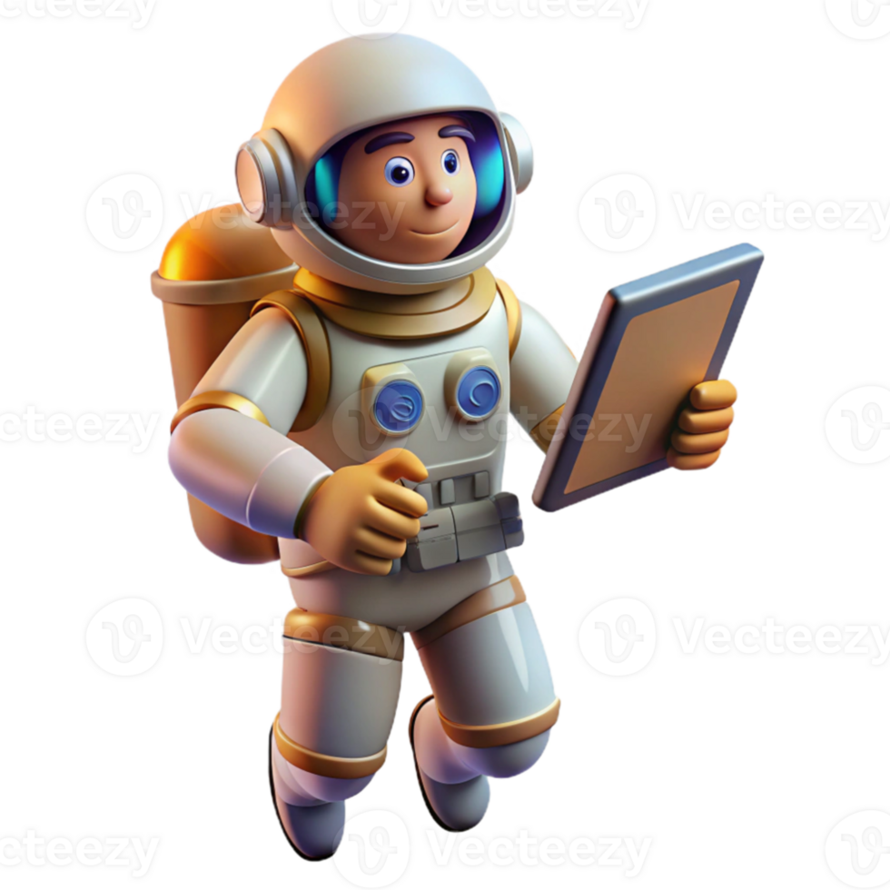 dramatic modern dramatic classic A lone astronaut floating in space, holding a futuristic tablet displaying complex data, dramatic backlighting, realistic style original 4K png
