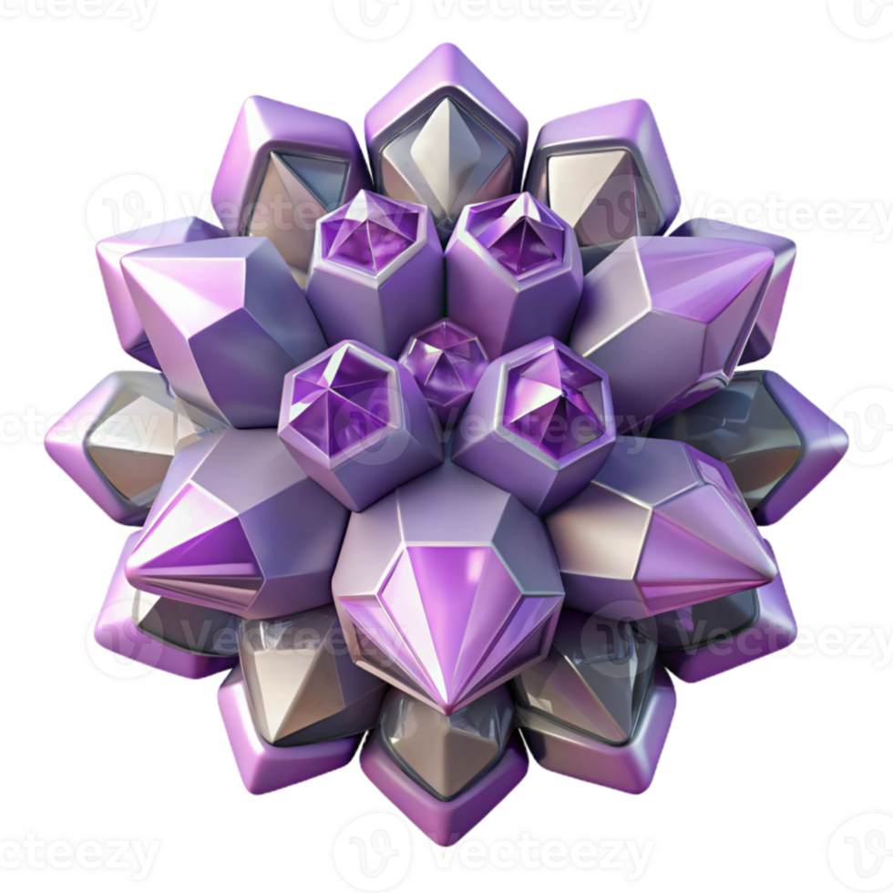 magnificent artistic dramatic classic Crystalline structures forming intricate, geometric patterns, in shades of amethyst and quartz, with internal luminescence.... png