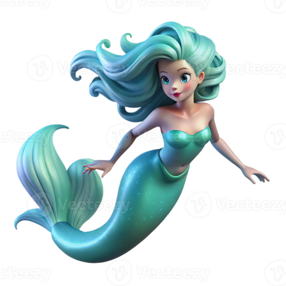 stunning rustic stunning artistic A graceful mermaid with flowing, bioluminescent hair swimming through a deep ocean trench, depicted in a surreal, dreamlike style with soft, glowing light genuine... png