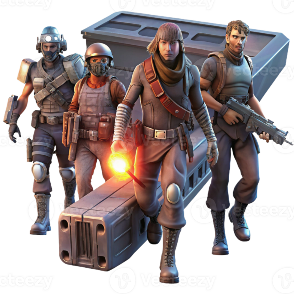 magnificent modern wonderful minimalist A group of space pirates, clad in tattered leather and wielding laser pistols, boarding a derelict spaceship, illuminated by flickering emergency lights and... png