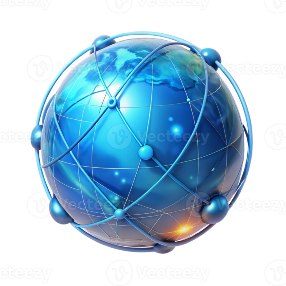 vibrant traditional magnificent minimalist A holographic projection of the Earth, rotating slowly, displaying intricate networks of data flow and communication lines, illuminated by a cool,... png