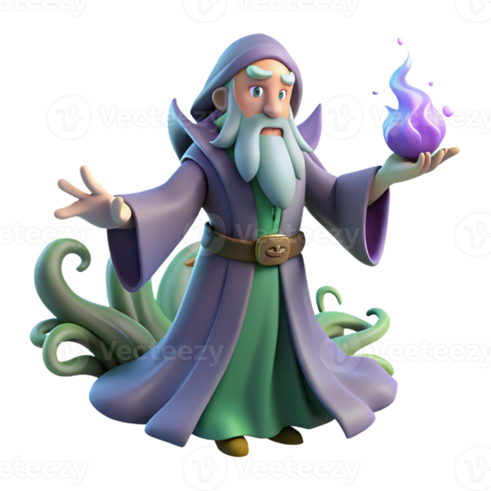 magnificent abstract impressive modern A wise old wizard casting a spell in a hidden grove, surrounded by swirling magical energy, soft, diffused lighting, Renaissance painting style high... png