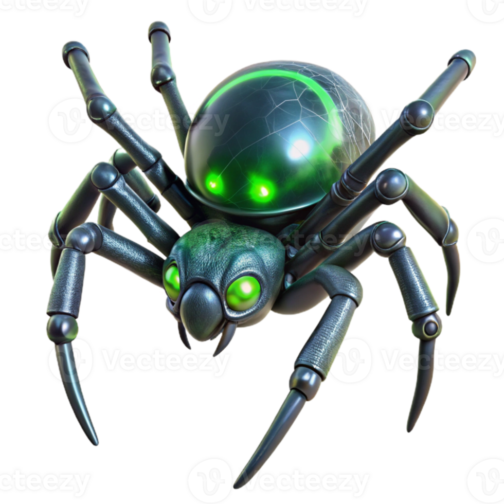 impressive traditional stunning traditional A giant, biomechanical spider weaving a web of shimmering, metallic threads in the ruins of a futuristic city.... png