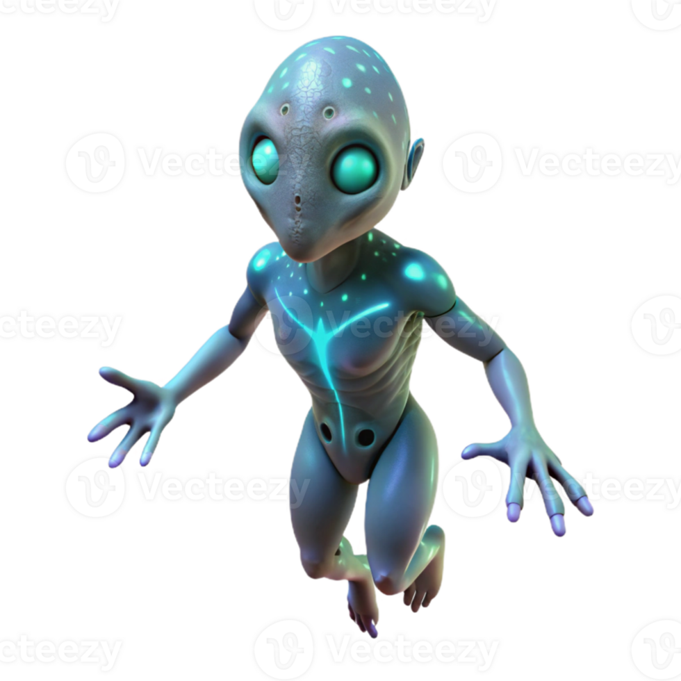 magnificent classic impressive artistic An alien creature with translucent skin and glowing internal organs, floating in a dark, otherworldly environment.... png