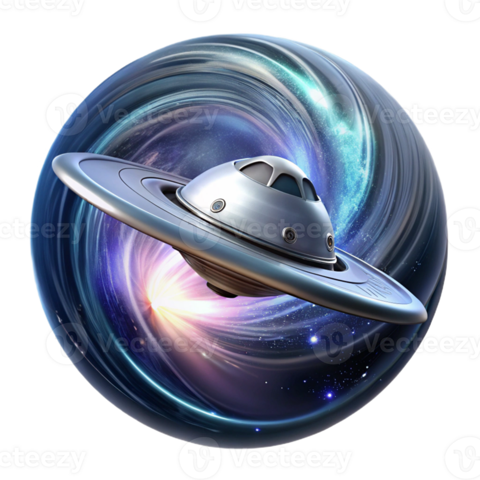 vibrant abstract wonderful abstract A sleek, silver spaceship emerging from a wormhole, swirling cosmic dust illuminated by the ship's powerful engines, science fiction style, cinematic lighting... png