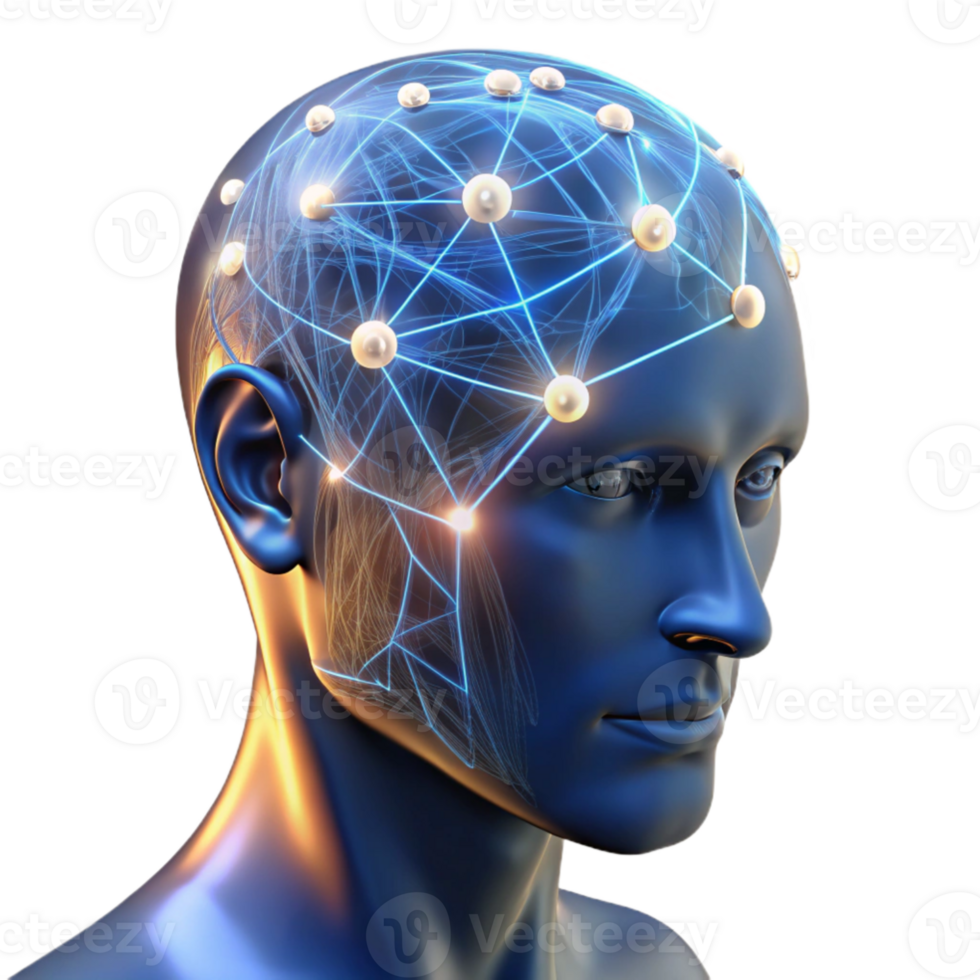 extraordinary rustic extraordinary vintage A transparent human head with visible neural pathways illuminated by pulsing light, biometric data visualized, scientific illustration style original... png