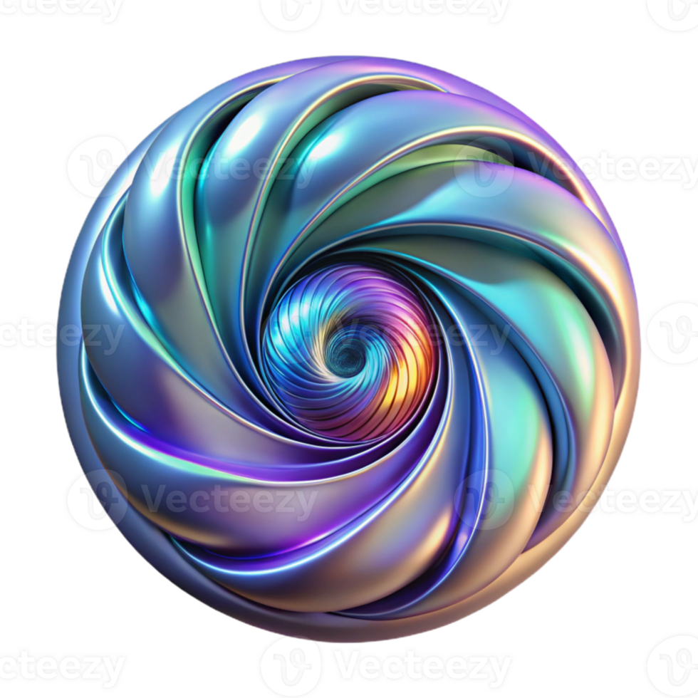 impressive rustic A swirling vortex of iridescent fractal patterns, illuminated by bioluminescent light, in a style reminiscent of Art Nouveau premium png