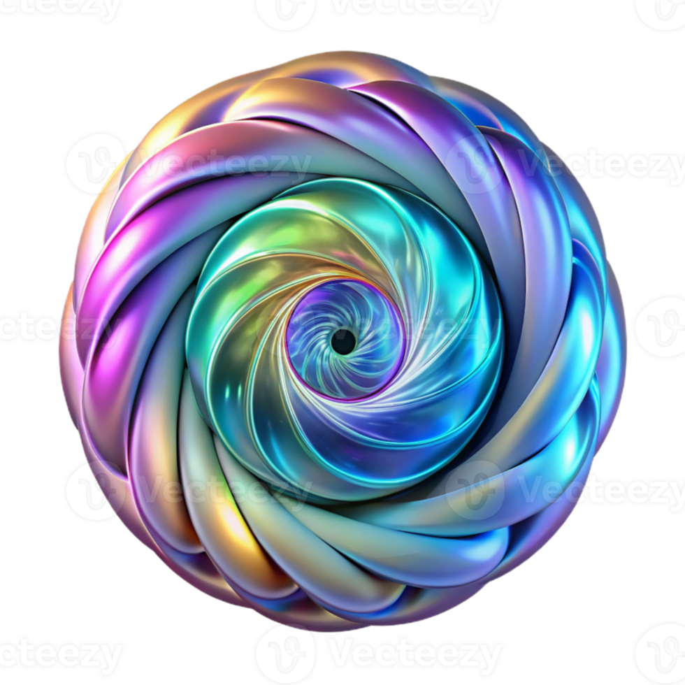 elegant traditional A swirling vortex of iridescent fractal patterns, illuminated by bioluminescent light, in a style reminiscent of Art Nouveau high resolution png