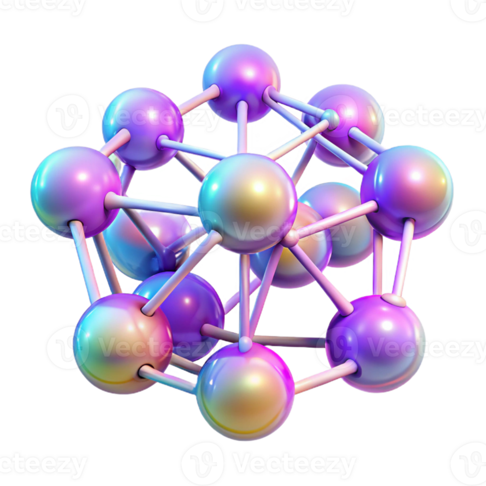 dramatic creative Chromatic orbs interconnected by thin, glowing filaments, resembling a complex neural network, with a soft, ethereal glow and a cyberpunk aesthetic professional png