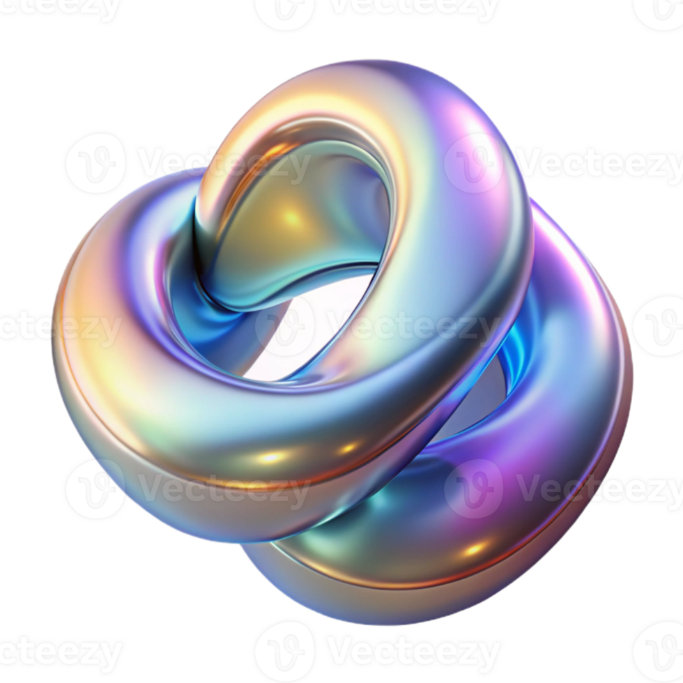 magnificent creative Interlocking, translucent forms resembling liquid mercury, reflecting and refracting light in a dreamlike, iridescent spectrum, with a smooth, glossy finish exclusive png