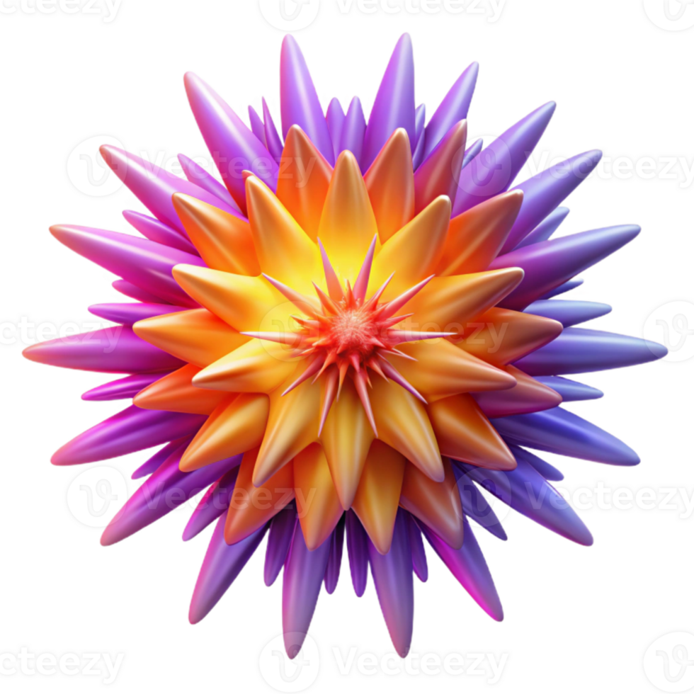 stunning modern An explosion of vibrant color radiating outwards from a central point, resembling a supernova, with a dynamic, energetic composition professional png