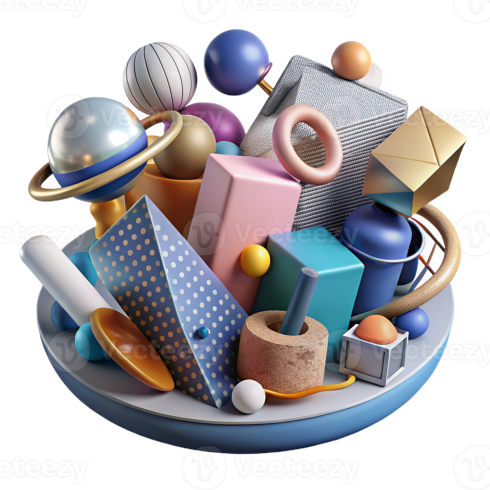 stunning minimalist A chaotic assemblage of found objects and textures, arranged in a seemingly random yet harmonious composition, in a Dadaist, collage style authentic png