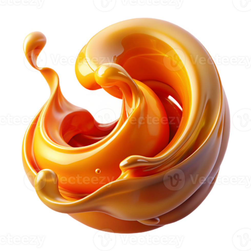 stunning traditional A fluid, dynamic composition of swirling liquids, blending and merging in a mesmerizing dance, lit by a warm, orange glow authentic png