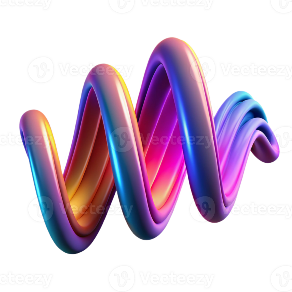 vibrant abstract An abstract representation of sound waves, visualized as flowing, vibrant ribbons of energy, illuminated by a bright, dynamic light original png