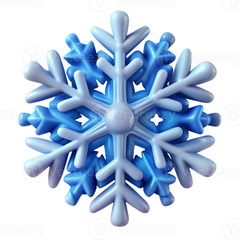 vibrant contemporary A close up of a single, perfect snowflake, intricately detailed, illuminated by a soft, blue light. Macro photography premium png