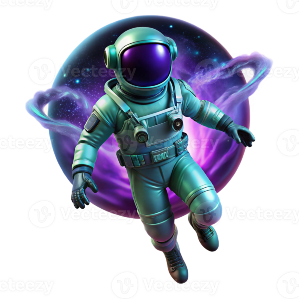 beautiful minimalist A lone astronaut, clad in a bioluminescent spacesuit, drifts through a nebula of swirling emerald and violet gases, illuminated by the distant glow of a binary star system.... png