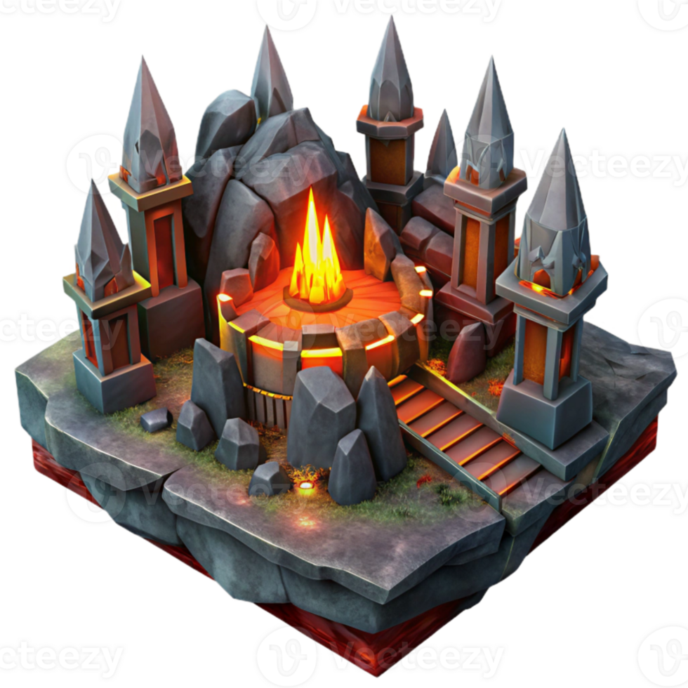 impressive minimalist A subterranean dwarven city, carved from rock and crystal, glowing lava flows, fantasy, epic, detailed, exclusive png