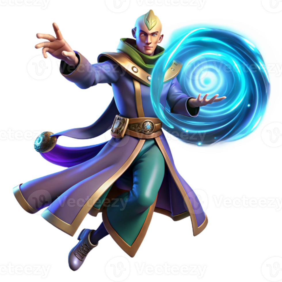 serene contemporary A powerful sorcerer summoning a swirling vortex of arcane energy, dramatic lighting, dynamic pose, digital painting style, detailed png