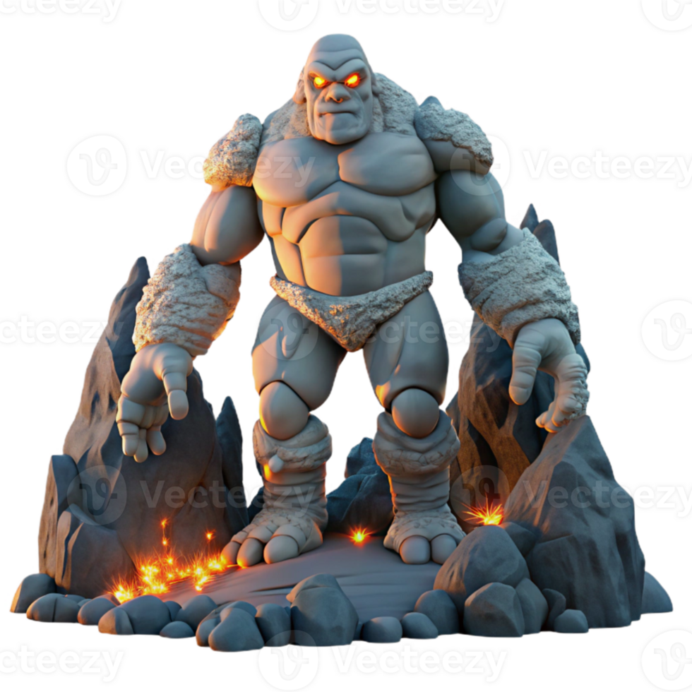 beautiful abstract A colossal, ancient golem emerging from a mountainside, dramatic lighting, dynamic pose, matte painting style, high resolution png