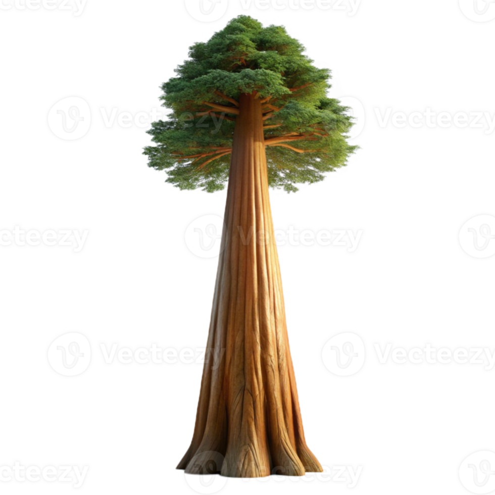 beautiful modern A giant sequoia tree reaching towards the sky, bathed in soft, diffused light, in a majestic, awe inspiring style professional png