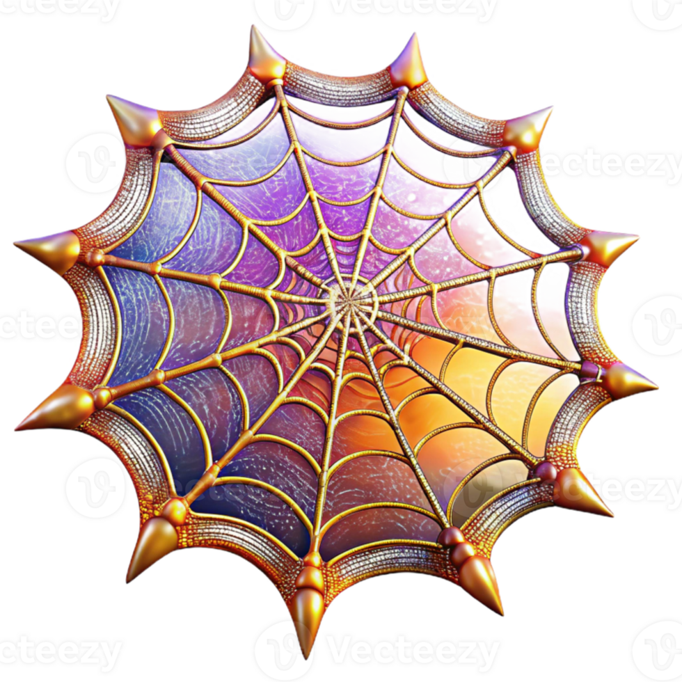 impressive classic A hyperrealistic close up of a dew kissed spiderweb glistening in the early morning sunlight, with intricate details and vibrant colors genuine png