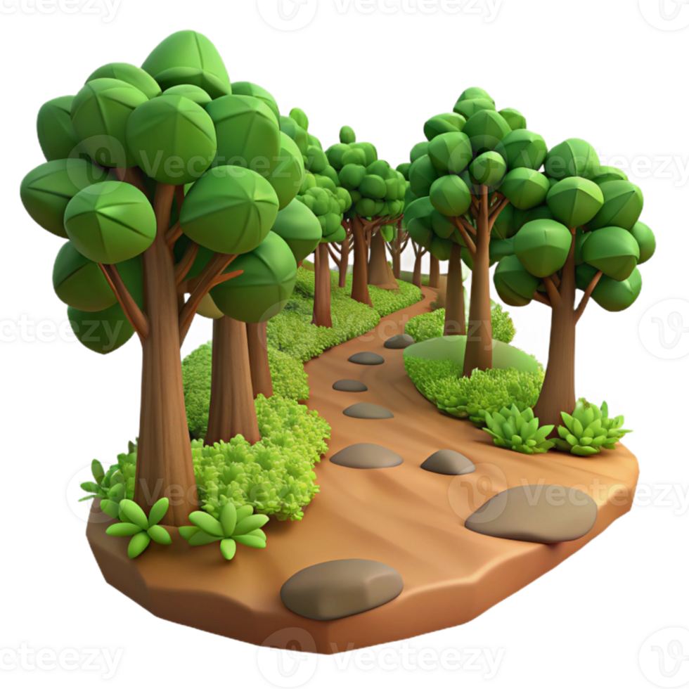 serene minimalist A winding dirt path through a dense forest, with dappled sunlight filtering through the leaves, rendered in a realistic style with a shallow depth of field original png