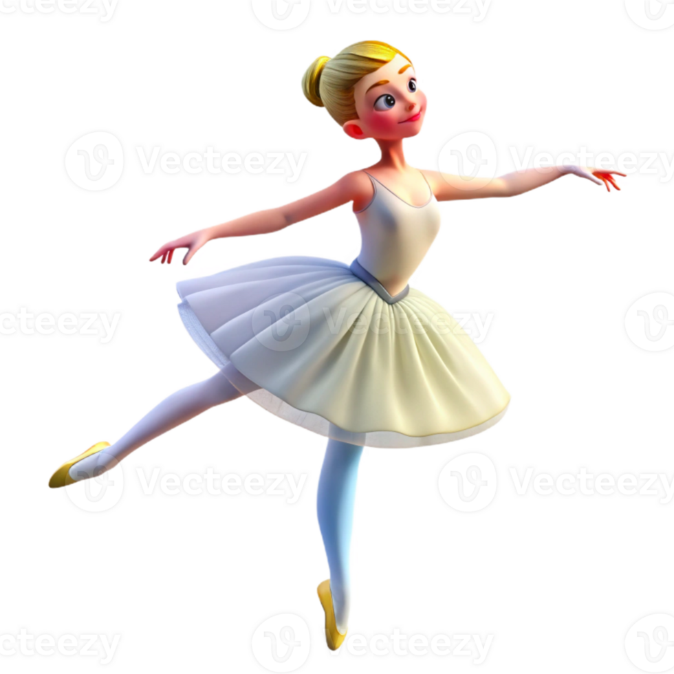 extraordinary artistic Portrait of a graceful ballerina with flowing white tulle, poised on pointe, and a serene expression. Soft, diffused lighting. Degas style exclusive png