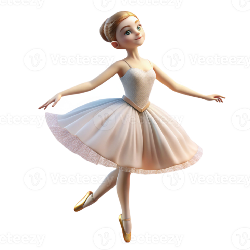 extraordinary minimalist Portrait of a graceful ballerina with flowing white tulle, poised on pointe, and a serene expression. Soft, diffused lighting. Degas style genuine png